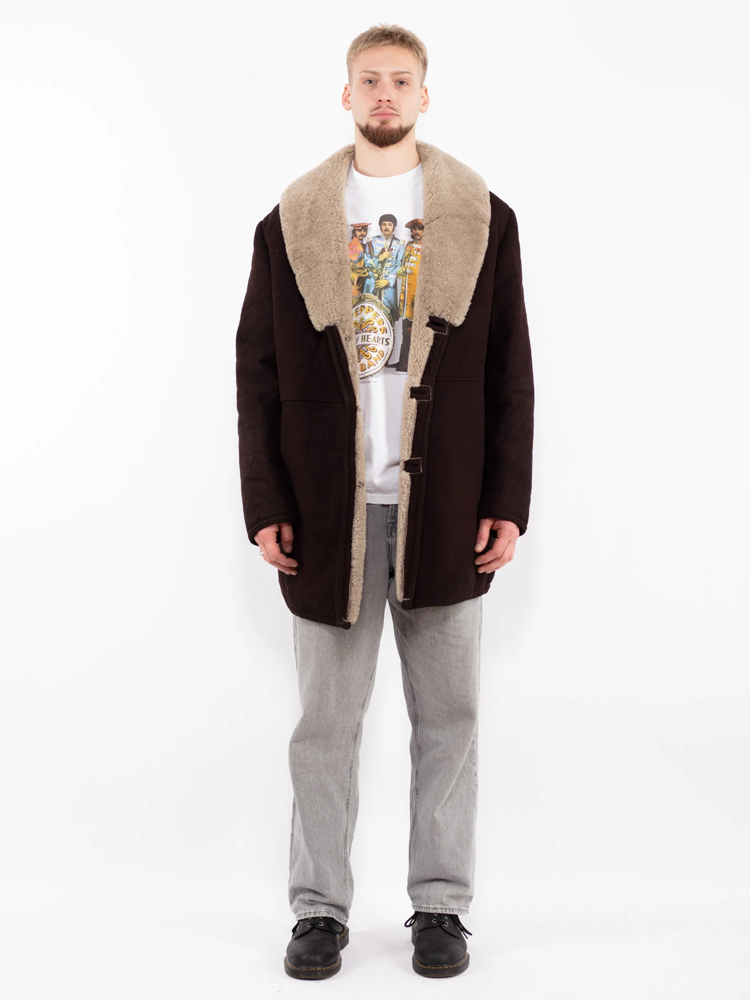 Cappuccino Merino Shearling Sheepskin Coat