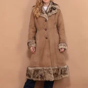 Cappuccino Spanish Merino Shearling Sheepskin Coat
