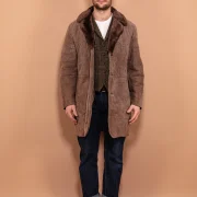 Classic Sheepskin Coat For Men