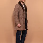Classic Sheepskin Coat For Men