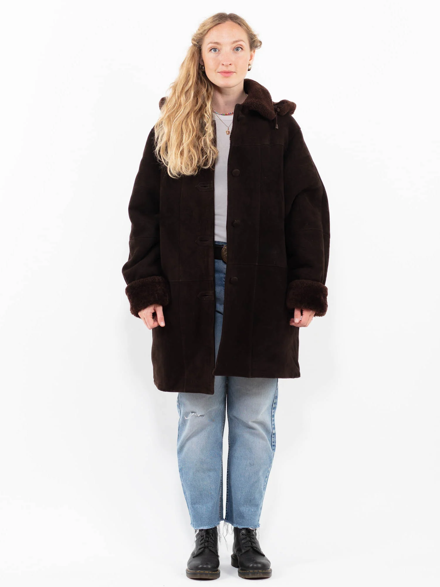 Coat Sheepskin Hoodie