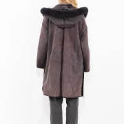 Coat Sheepskin Womens Hoodie
