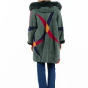 Colorful Sheepskin Coat