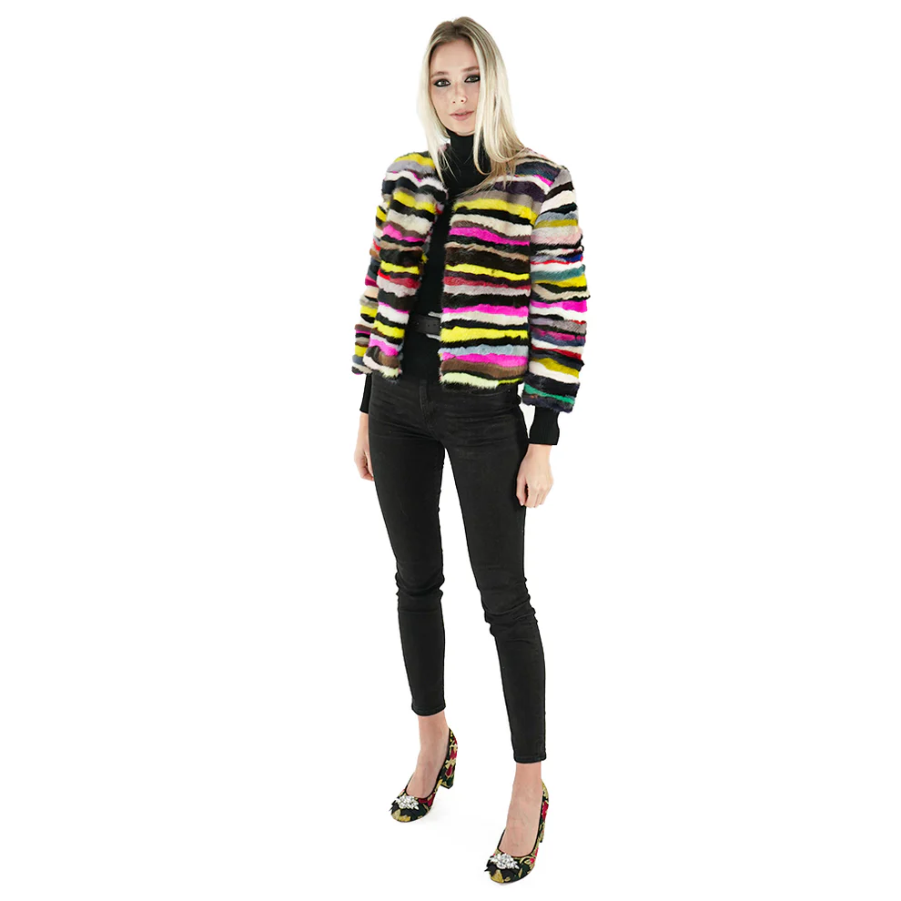 Colorful Sheepskin Jacket