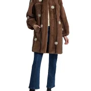 Coral Sheepskin Coat