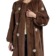 Coral Sheepskin Coat