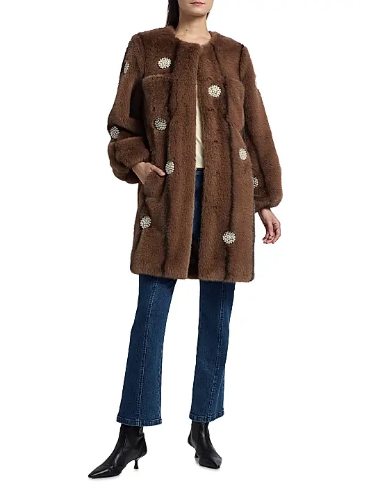 Coral Sheepskin Coat