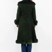 Dark Green Sheepskin Coat