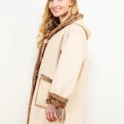 Faux Sheepskin Lined Coat