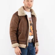 Faux Sheepskin Mens Jacket