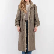 Grey Vintage Sheepskin Coat