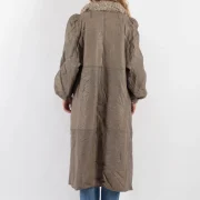 Grey Vintage Sheepskin Coat