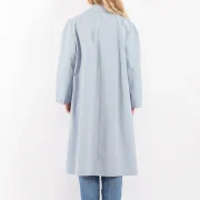 H&M Blue Hooded Coats Sheep Sheepskin