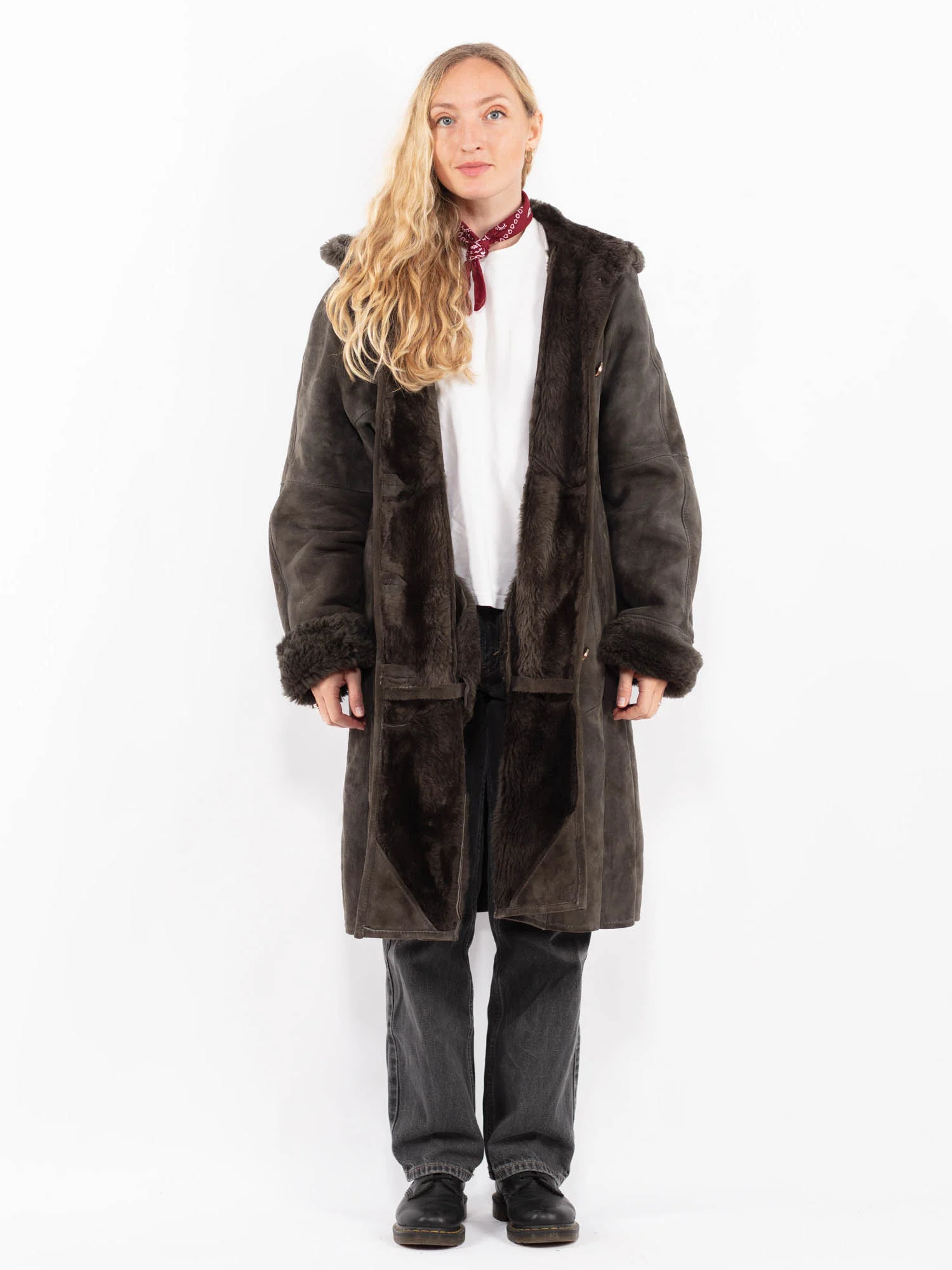 Harrods Long Sheepskin Coat