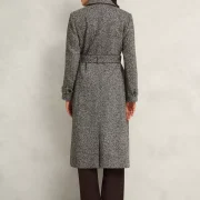 Hobbs Faux Sheepskin Long Coat